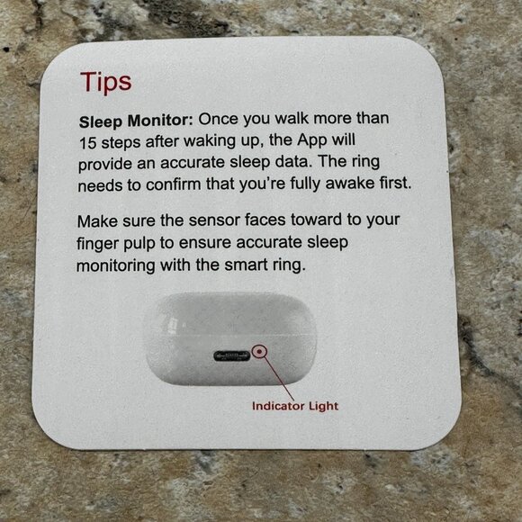 Smart Ring Fitness Tracker Heart Rate Sleep Monitor Waterproof Bluetooth Size 13 - Picture 8 of 9